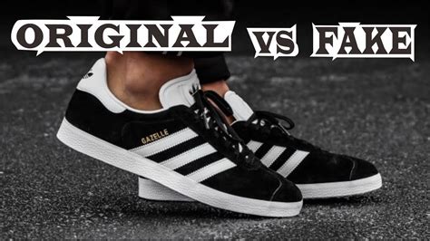 adidas gazelle fake vs original|adidas gazelle real vs fake.